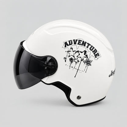 Importé - Casque 3C JACKEVIN Adventure Étoiles avec Visière Fumée