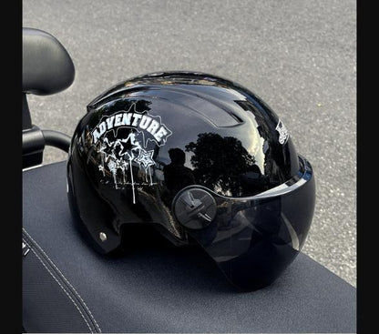 Importé - Casque 3C JACKEVIN Adventure Étoiles avec Visière Fumée