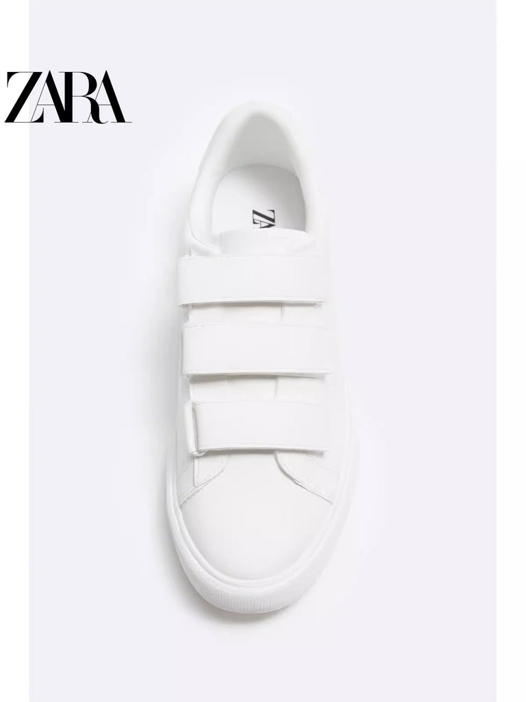 Importé - ZARA NEW - Chaussure Homme Sport baskets Fermeture Velcro - Blanc