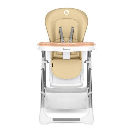 Chaise Haute Pour Bebe Lionelo Linn Plus-Beige-Blanc-Lo-Linn plus