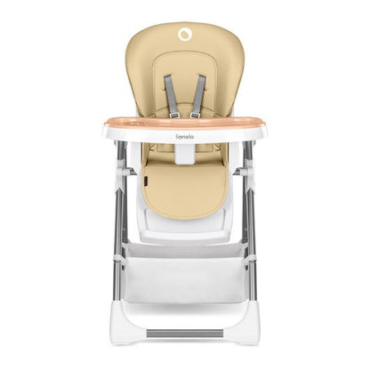 Chaise Haute Pour Bebe Lionelo Linn Plus-Beige-Blanc-Lo-Linn plus