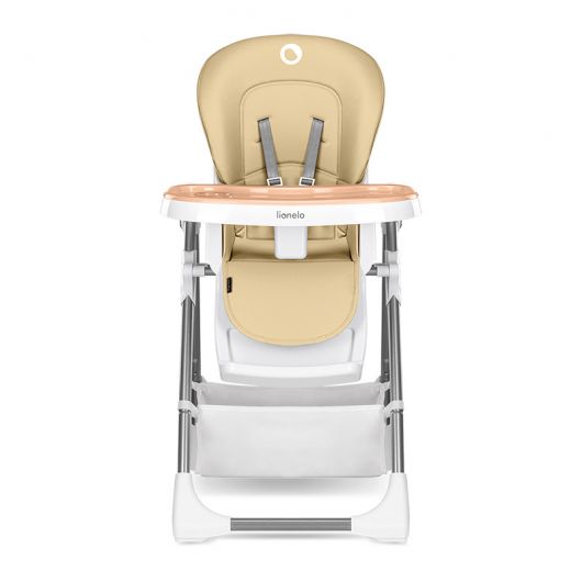 Chaise Haute Pour Bebe Lionelo Linn Plus-Beige-Blanc-Lo-Linn plus