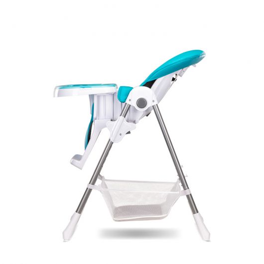 Chaise Haute Pour Bebe Lionelo Linn Plus-Turquoise Blanc- Lo -Linn plus