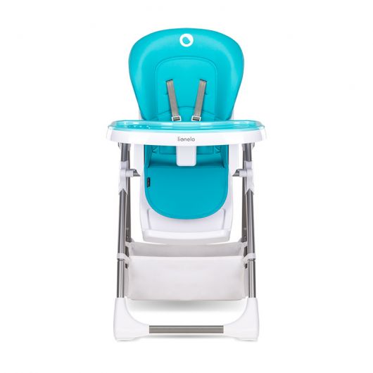 Chaise Haute Pour Bebe Lionelo Linn Plus-Turquoise Blanc- Lo -Linn plus