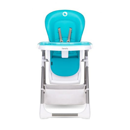 Chaise Haute Pour Bebe Lionelo Linn Plus-Turquoise Blanc- Lo -Linn plus