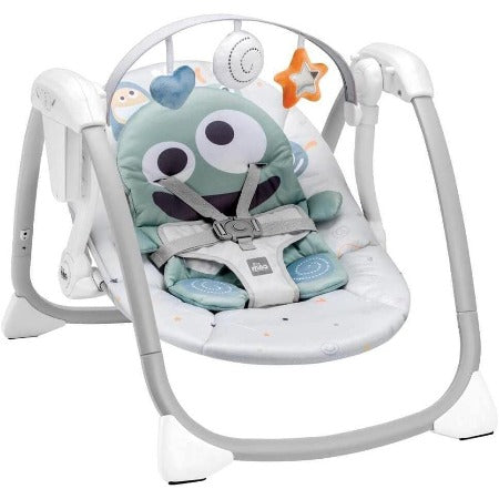 Balançoire Bebe cam Electrique Avec Peluche Vert 0,9kg gris