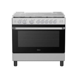 MIDEA GAZINIERE 5 FEUX BRULEUR INFRAROUGE 90*60 XPRESS GRIL - INOX-VITRE - 36LMG5G080R