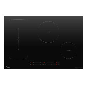 MIDEA PLAQUE A INDUCTION 3 ZONES DE CUISSON NOIR TACTILE - MC-8F7042G331