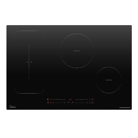 MIDEA PLAQUE A INDUCTION 3 ZONES DE CUISSON NOIR TACTILE - MC-8F7042G331