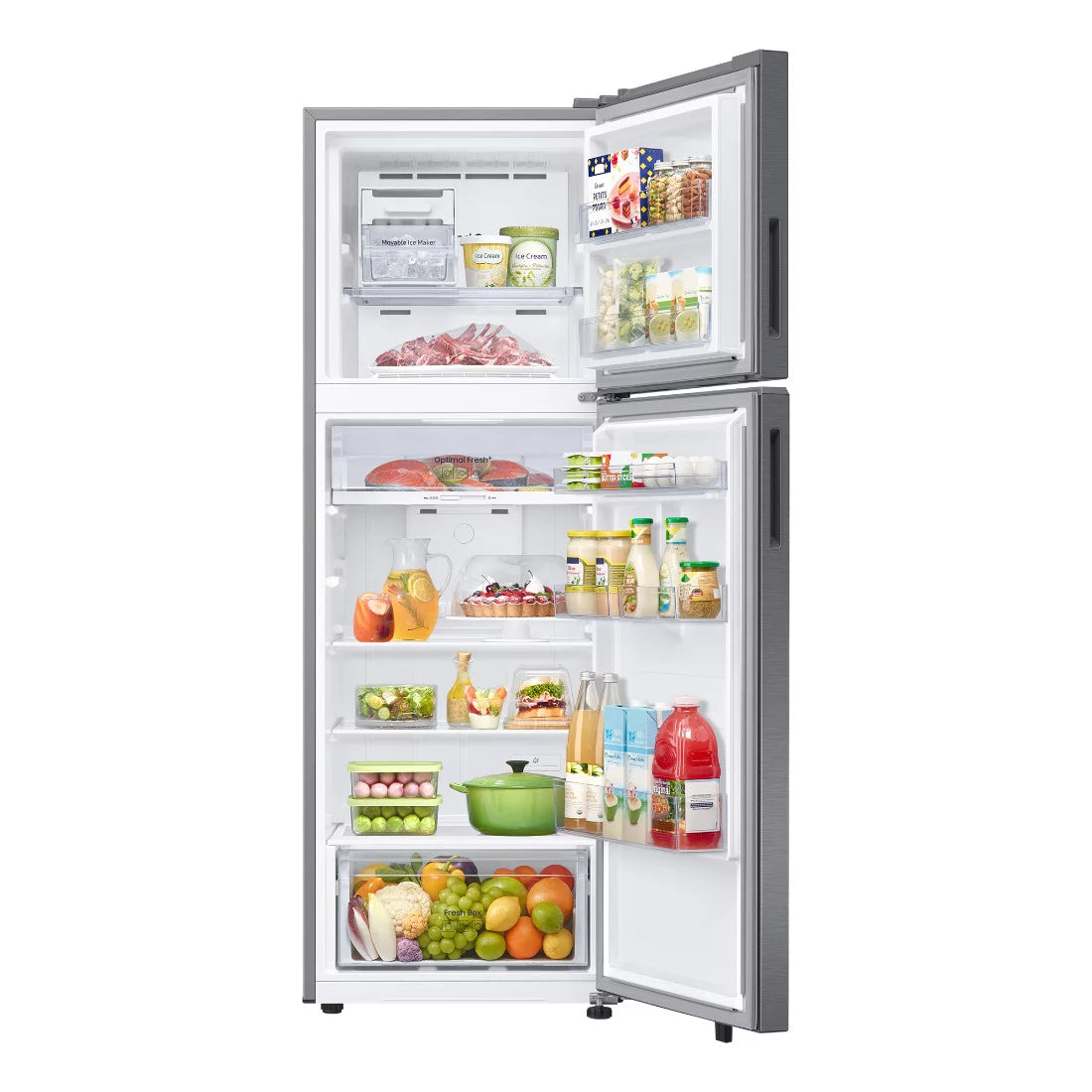 SAMSUNG REFRIGERATEUR DEUX PORTES FROST FREE REFINED INOX 305LT NET - INVERTER - RT31CG5420S9MU