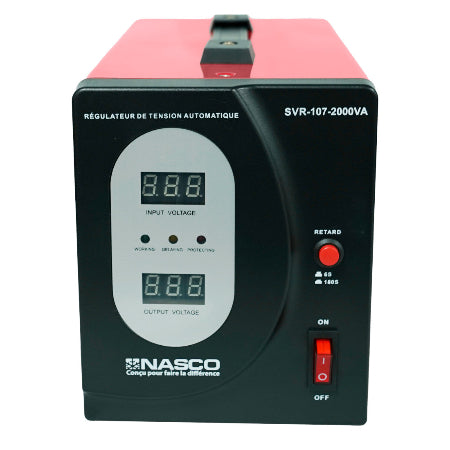 STABILISATEUR 2000VA AFFICHAGE LCD 4 RELAIS - SVR-107-2000VA