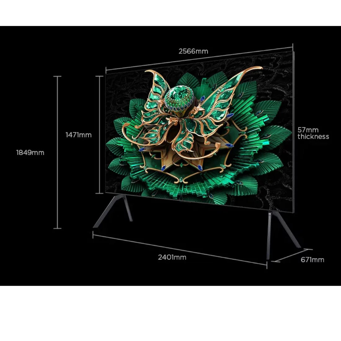 TCL TV QLED 115" GOOGLE QD-MINI LED - AIPQ PROCESSOR - 115C7K