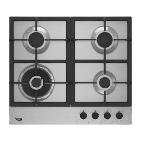 BEKO TABLE DE CUISSON ENCASTRABLE 60CM 4 BRULEURS A GAZ - HIAW64225SX