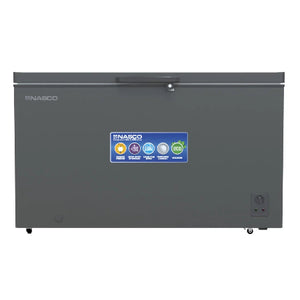 NASCO CONGELATEUR HORIZONTAL UNE PORTE GRIS AVEC SERRURE 448L- NAS-600WA-DS