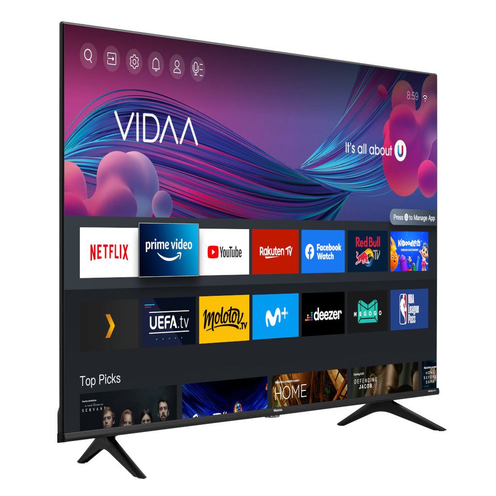 HISENSE TV DLED 43'' 4K- VIDAA SMART OS -H43A6H