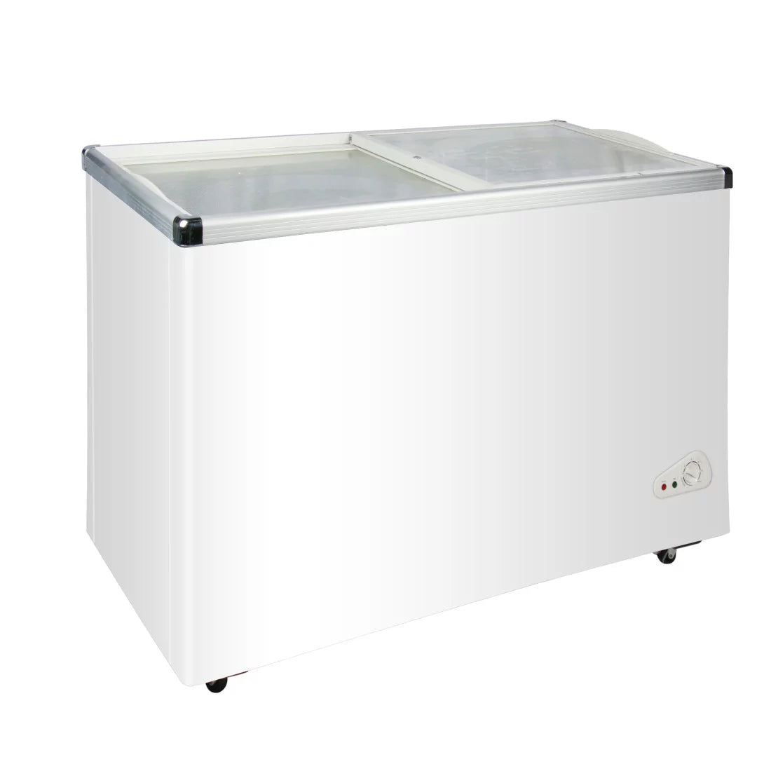 NASCO CONGELATEUR HORIZONTAL DEUX PORTES VITRE ECONOMIE D'ENERGIE- 355LT - NAS-FS355FL