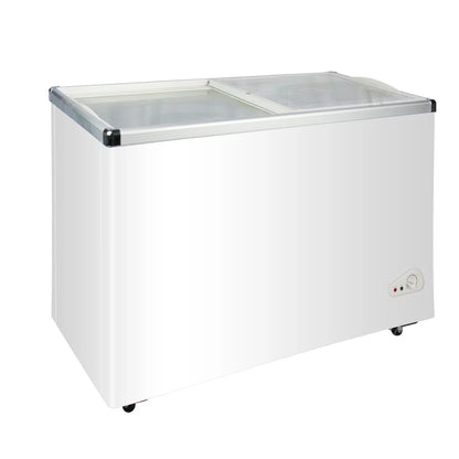 NASCO CONGELATEUR HORIZONTAL DEUX PORTES VITRE ECONOMIE D'ENERGIE- 355LT - NAS-FS355FL