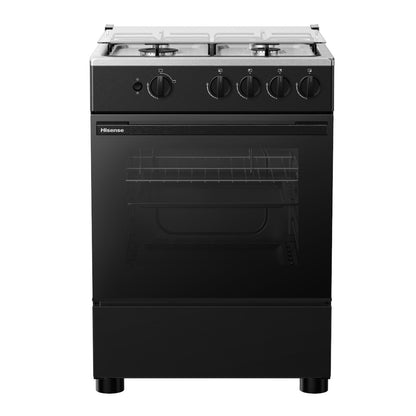 HISENSE GAZINIERE 4 FEUX NOIR AUTO-IGNITION 60CM - HFG60122B