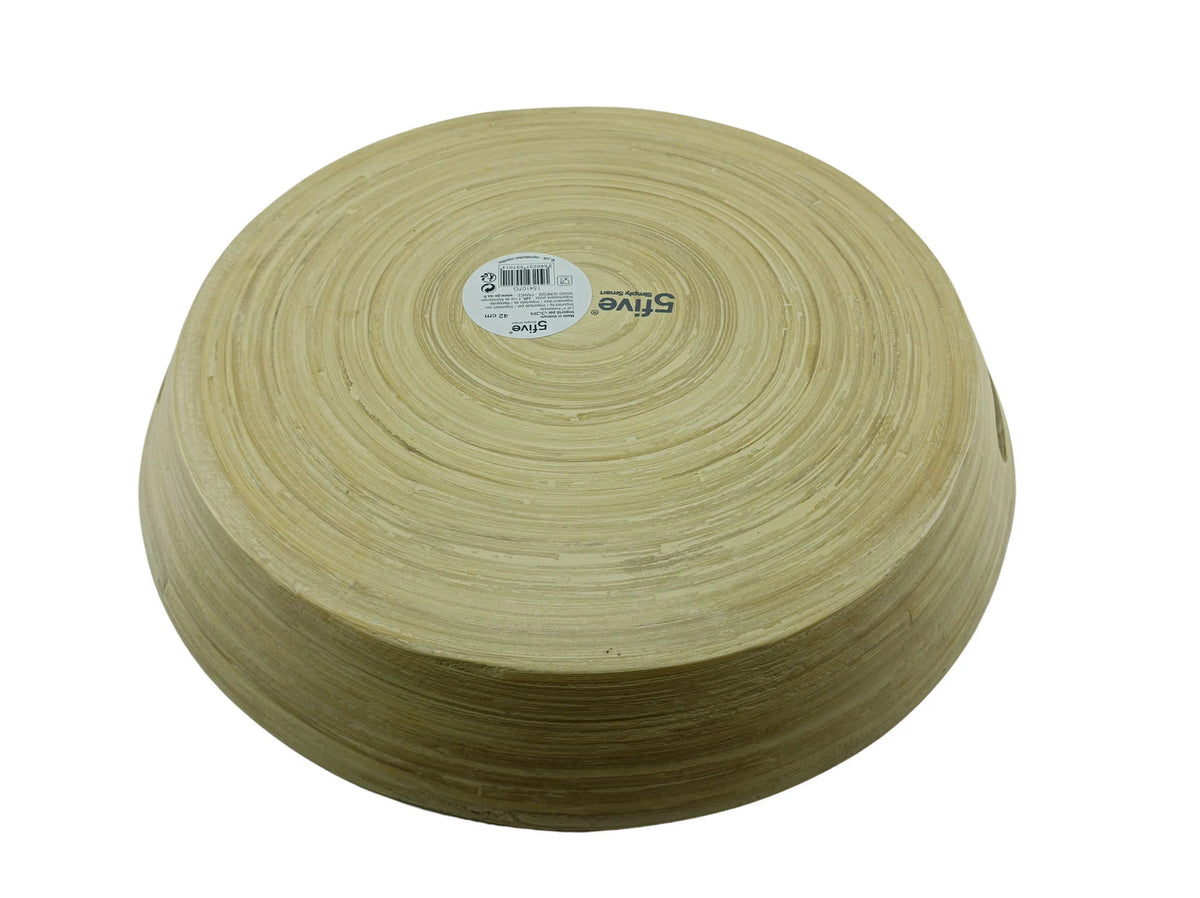 Plateau en Bambou Rond-42cm-Naturel