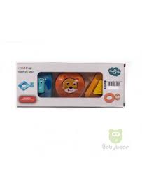 Jeu D’éveil Animaux En Bois Sur Planche 3 forme+3ans