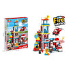 Bloc de construction-128pcs-caserne des pompiers electrique+3ans