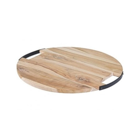 Planche a Découper en Bois de Teck Ronde-49×1,5cm