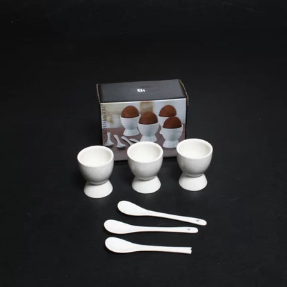 Coquetier et Cuillère -8 pièces