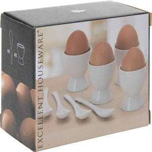 Coquetier et Cuillère -8 pièces