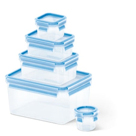 BOITE A PROVISION TEFAL SET DE 5PCS EN PLASTIQUE RECTANGULAIRE