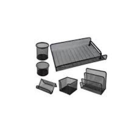 Accessoires De Bureau set-6pcs-en métal-noir
