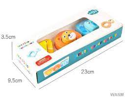 Jeu D’éveil Animaux En Bois Sur Planche 3 forme+3ans