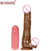 SEXTOYS Gode Ventouse Réaliste Vibrant Silicone 19cm