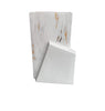 Vase Long Rectangle Effet Marbre Dore-Gris-20x9x30cm