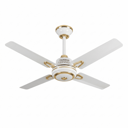 VENTILATEUR PLAFONNIER NASCO 24'' / 60W / BLANC-DORE / 4 HELICES / 220V-50HZ / 4PCS/CT - NASCO ACHAT / VENTE - CK24-01N
