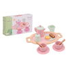 Dinette set en bois plateau accessoires petit dejeuner+3ans