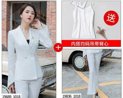 Importé - Ensemble Costume Femme Slim Haut De Gamme Bas Evasé