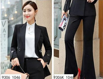 Importé - Ensemble Veste Femme Slim Haut De Gamme Avec Pantalon Gros Bas