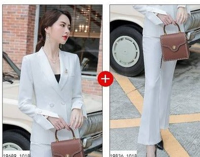 Importé - Ensemble Veste Femme Slim Haut De Gamme Avec Pantalon Gros Bas