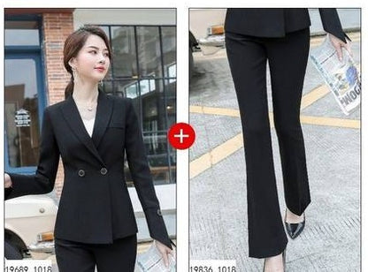 Importé - Ensemble Veste Femme Slim Haut De Gamme Avec Pantalon Gros Bas