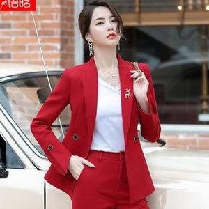 Importé - Ensemble Costume Femme Slim Haut De Gamme Bas Evasé