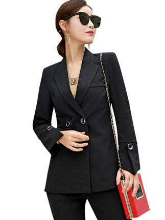 Importé - Ensemble Veste Femme Slim Haut De Gamme Avec Pantalon Gros Bas