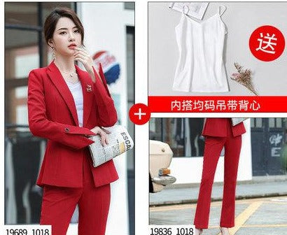 Importé - Ensemble Costume Femme Slim Haut De Gamme Bas Evasé