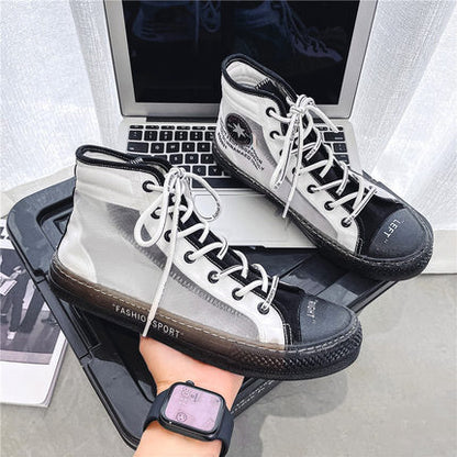 Importé - Chaussure Homme Basket Semelle Transparente
