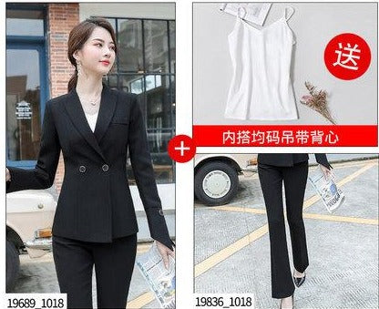 Importé - Ensemble Costume Femme Slim Haut De Gamme Bas Evasé