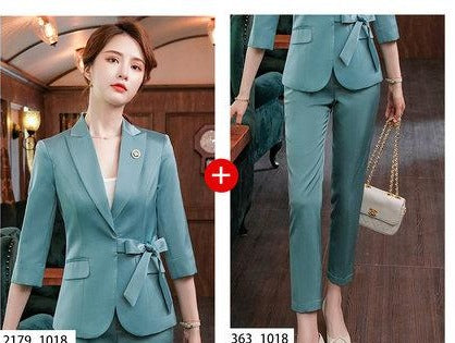 Importé - Ensemble Costume Femme 2 Pièces Slim Haut De Gamme