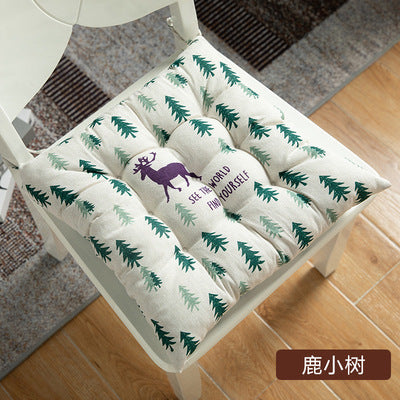 Import - Coussin d'Assise Décoratif Avec Motifs ou Uni-couleur En Coton Et Lin