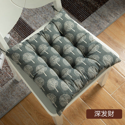 Import - Coussin d'Assise Décoratif Avec Motifs ou Uni-couleur En Coton Et Lin