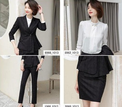 Importé - Ensemble Costume Tailleur Femme 2-3 Pièces Slim Fit Premium