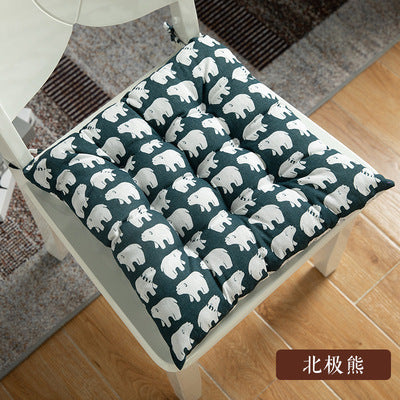Import - Coussin d'Assise Décoratif Avec Motifs ou Uni-couleur En Coton Et Lin