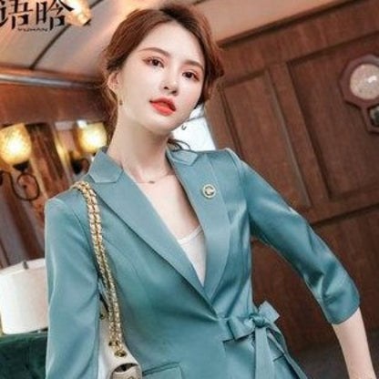 Importé - Ensemble Costume Femme 2 Pièces Slim Haut De Gamme
